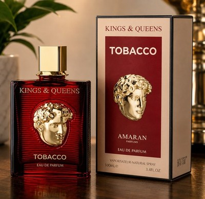 Amaran Kings & Queens Tobacco EDP 3.4 oz 100ml Unisex Cologne Perfume New Sealed
