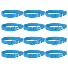 Baseball Belt Softball Belt Fit for Youth- (12 Pack, Sky Blue)