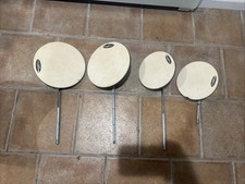 SET OF 4 DW SMART PRACTICE DRUM PADS 2  8" , 2 10&rdquo;