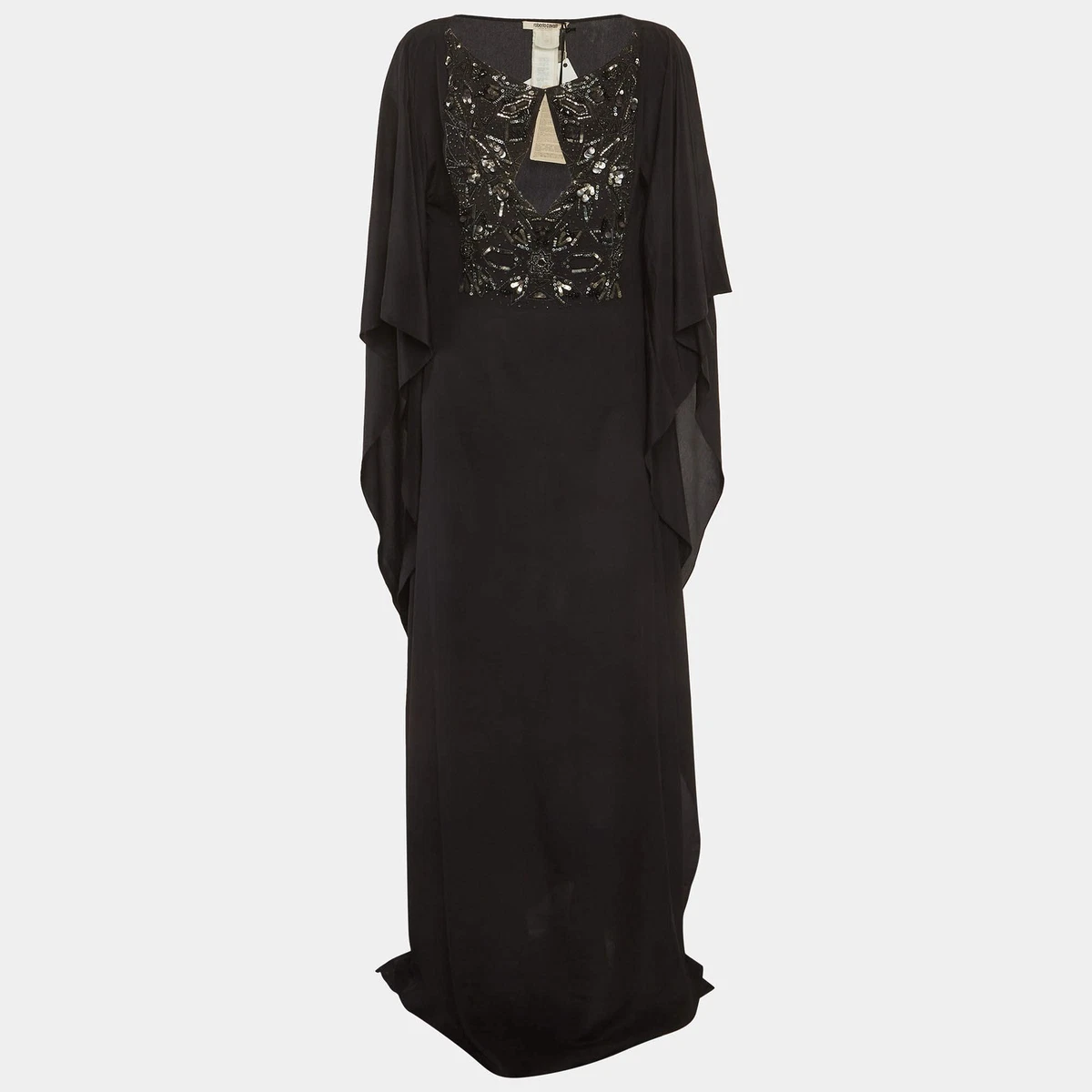 Roberto Cavalli フード付きシルク カフタン チュニック Roberto