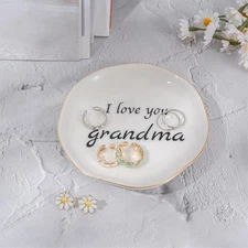 Gifts, Ceramic Jewelry Ring Dish Birthday Gifts Christmas Thanksgiving Grandma