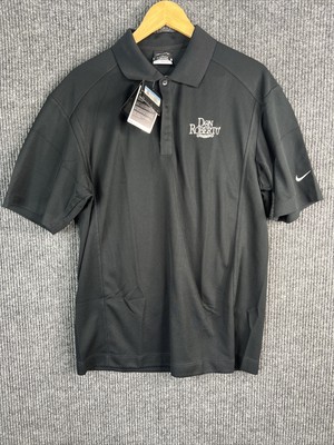 Nike Fit DRY Men's M Black Don Roberto Short Sleeve Dri-Fit Polo Shirt NWT