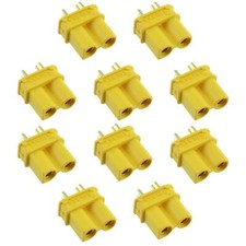 10 x Female XT30U Gold Plated Connector 15A Amass