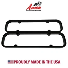 Pontiac Valve Cover Spacers (287-455) Die-Cast Aluminum Black - Ansen USA