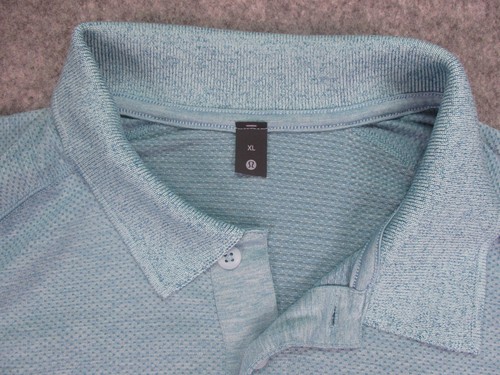 Camicia Uomo Lululemon Extra Large Blu Athleisure Traspirante Wicking Yoga Pilates - Foto 2 di 17