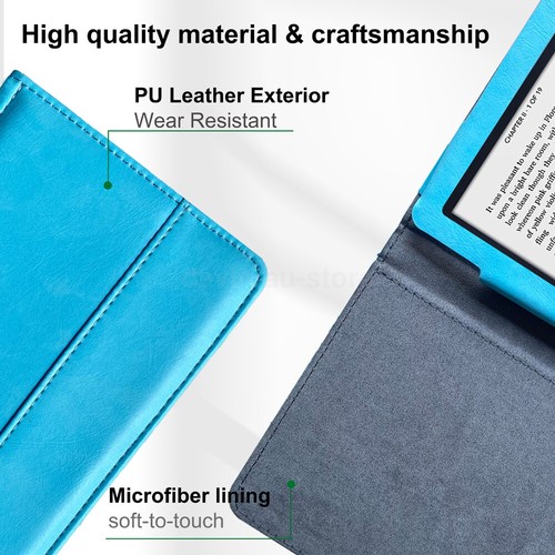 2024 HOT For Kobo Glo HD Leather Case N437 E-Book Flip Cover Protective Case - Picture 4 of 18