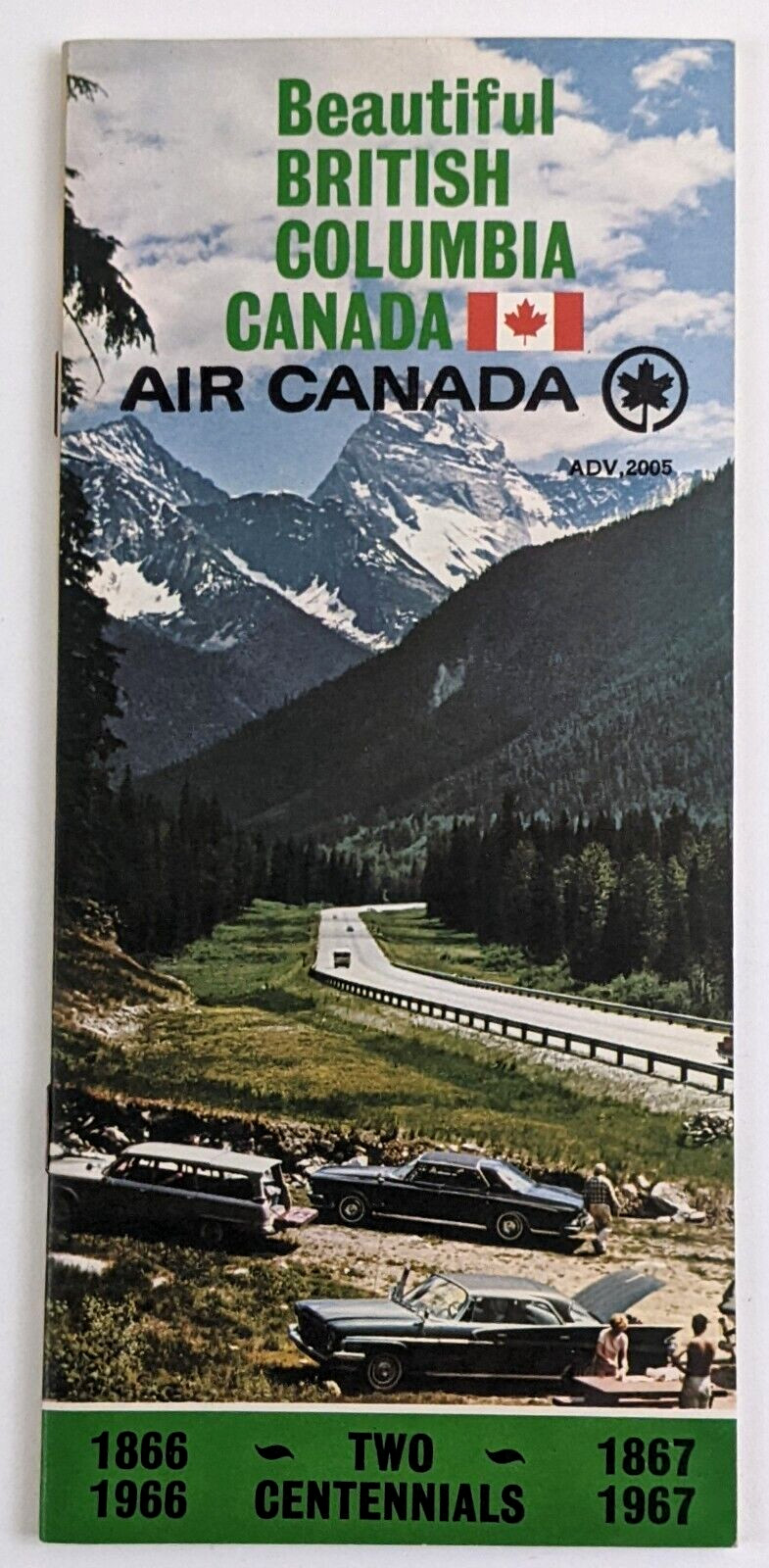 1967 Air Canada Beautiful British Columbia VTG Travel Guide Booklet Centennial