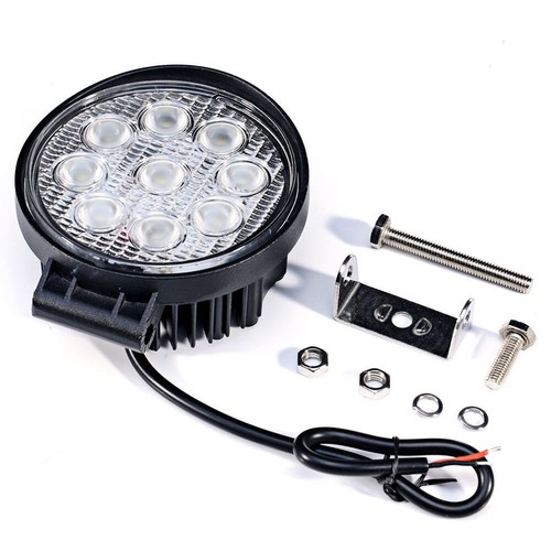 6 X 27w 9Led Luce 116mm Faro Lavoro Flood Faretto Camion Trattore Tetto 12v 24v - Afbeelding 3 van 4