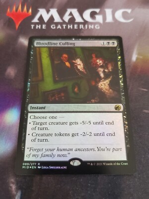MTG. 2x Bloodline Culling. Foil. Innistrad: Midnight Hunt. Pack Fresh | eBay