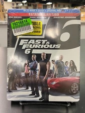 Fast  Furious 6 (Blu-ray/DVD, 2013, 2-Disc Set) Steelbook
