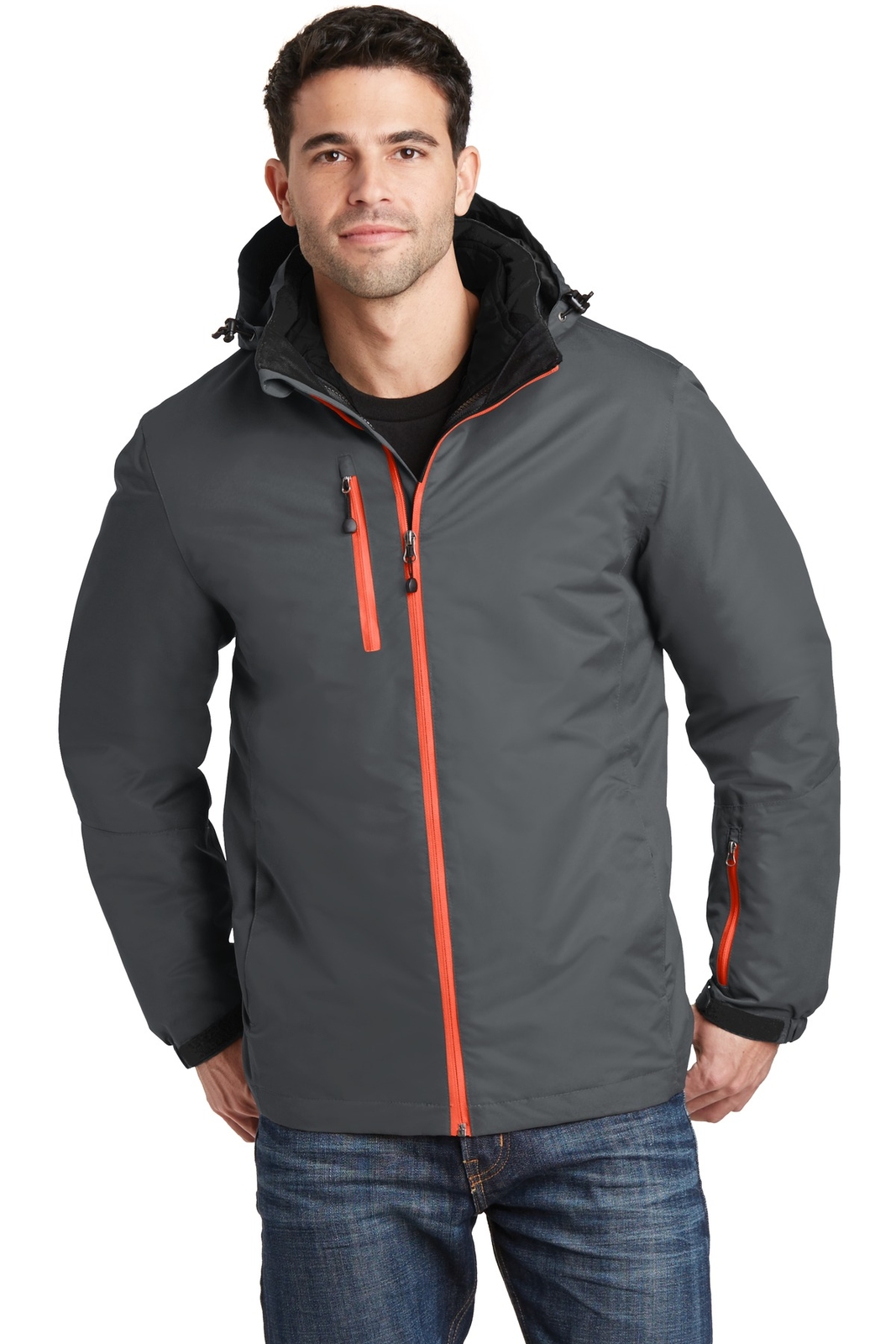 Port Authority Mens Long Sleeve Vortex Waterproof 3 In 1 Jac