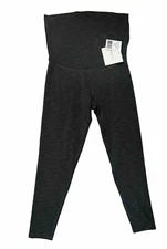 NWT🪬BEYOND THE BUMP🪬LOVE THE BUMP MIDI PANTS*RIBBED🪬LARGE🪬MATERNITY🪬SMOKE