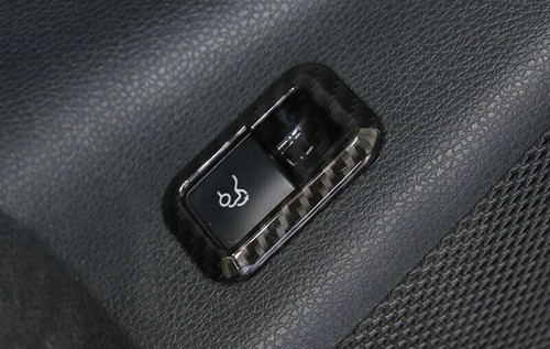 For Benz GLE GLS 2016-2019 ABS Carbon Fiber Window Lock Lift Panel Frame Trim 5X - Picture 12 of 12
