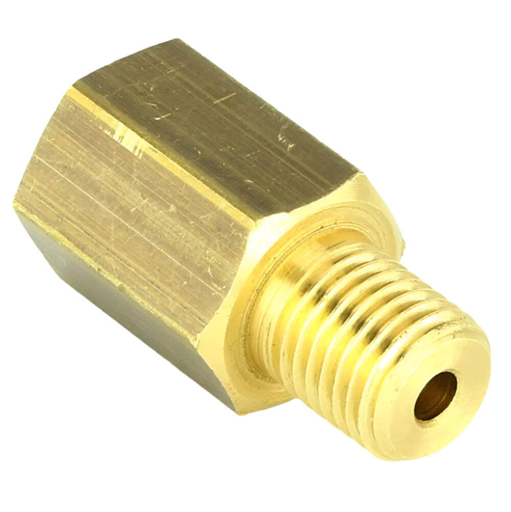 Brass Union 7/16"" UNF MALE to 3/8"" UNF Female
