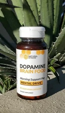 Natural Stacks DOPAMINE Brain Food, Mental Drive Capsules - 60 Count, Exp 2027