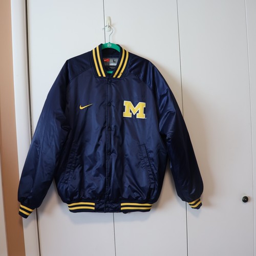 Michigan Wolverines Jacket Large Nike Blue Mens - Picture 6 of 6