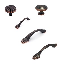 Oil Rubbed Bronze Kitchen Bathroom Cabinet Knobs and Shell 3" 3 3/4"Pulls