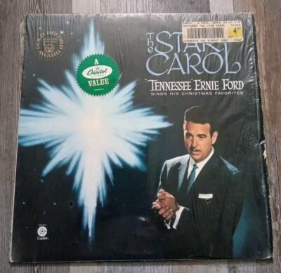 Tennessee Ernie Ford Christmas The Star Carol Vinyl LP  Shrink Hype Sticker VG+
