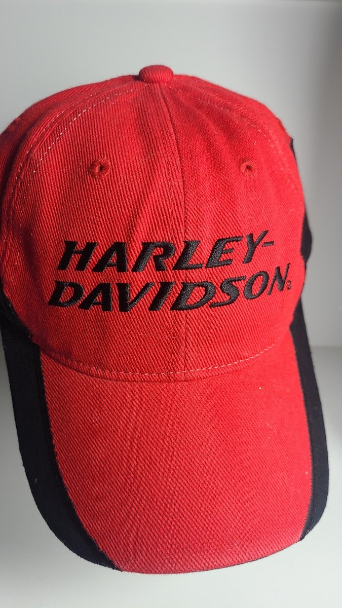 ◆Harley Davidson◆ Harley Ball Cap Red HH15181102 Harley Davidson Brand 2RXT-H-DMC Red with Black Lettering