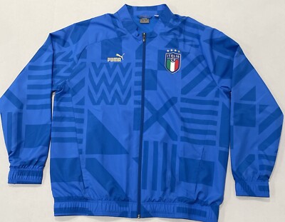Puma Italy Men s Jacket 2022-2023 Soccer National Team Pre-Match World Cup XL