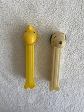 PEZ Peanuts Gang Candy Dispensers - Snoopy & Woodstock Vintage