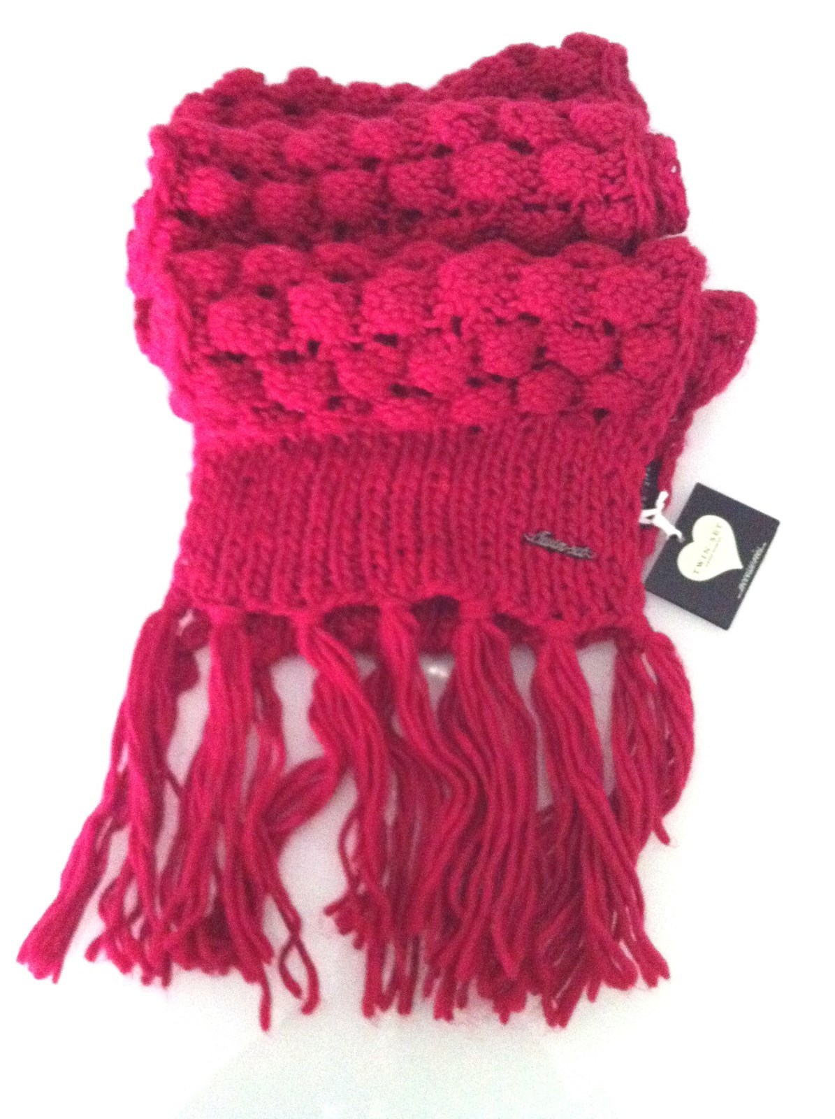 Robe En Maille Fuchsia Twin-Set Simona Barbieri - Taille L (IT 46), Neuve Avec étiquettes