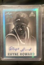 RHYNE HOWARD 2021-22 Leaf Memories 1960 Autograph #17/99 Kentucky Atlanta Dream