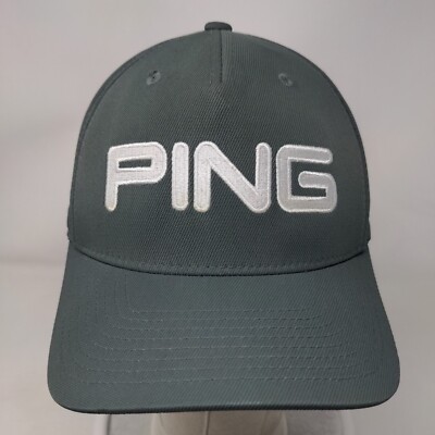 PING Fitted Hat Gray L-XL Embroidered Sensorcool Vented Holes 5