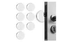 8PCS Door Stopper Wall Protector Silicone Door Knob Wall Protector Strong Back