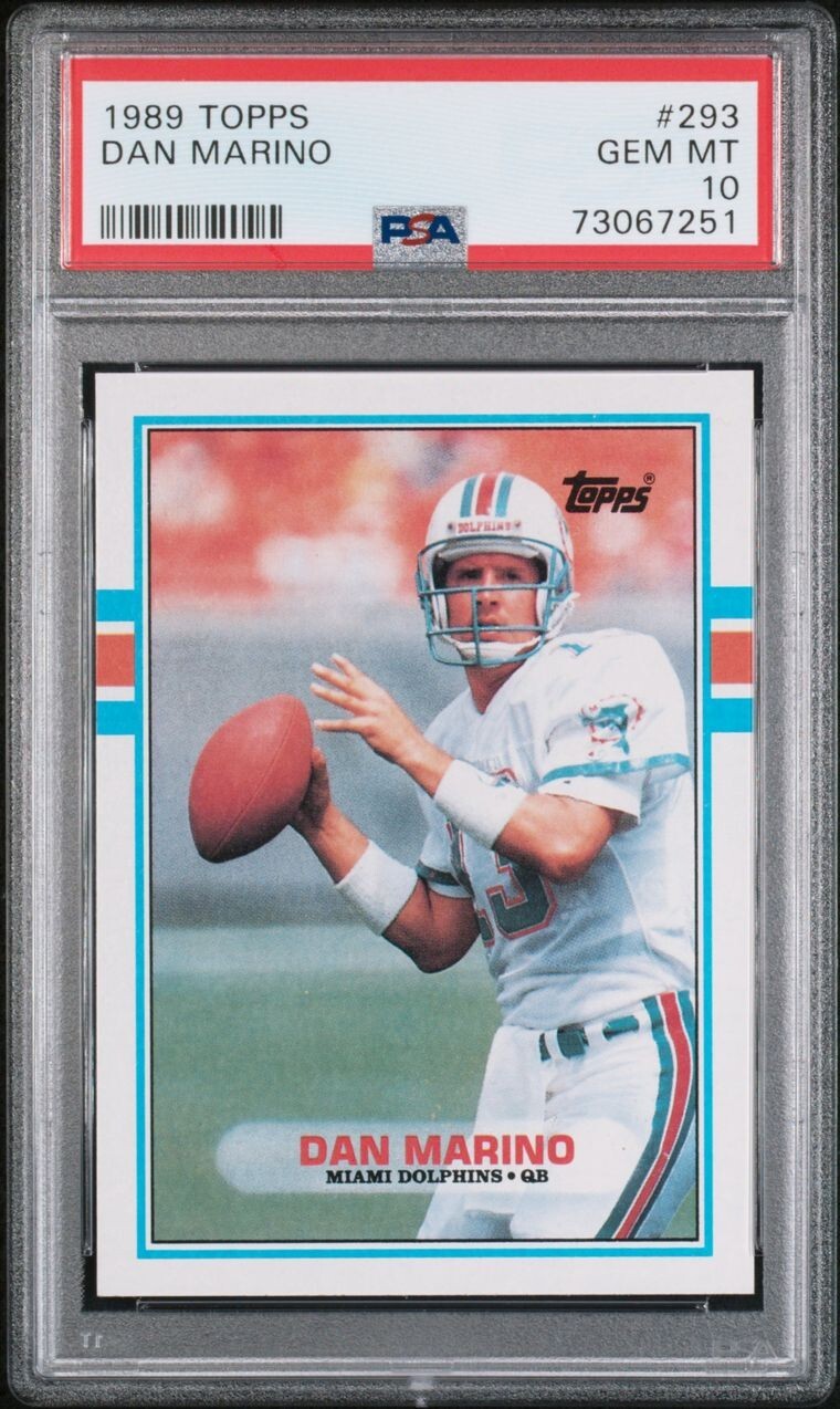 1989 Topps, PSA 10, DAN MARINO, #293, Miami Dolphins, PSA 10, HOF