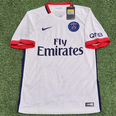 PSG 15/16 home kit NIKE ゲームシャツ Nike PSG Away 15-16 Men's Soccer Jersey Red-White-Blue | eBay
