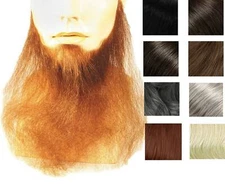 16" LONG FULL FACE BEARD DUCK DYNASTY BIKER WIZARD COSTUME HUMAN HAIR BLEND