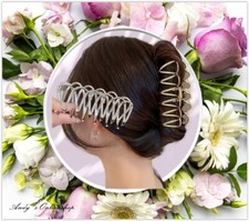 Goldene Gro&szlig;e Haarklammer Haarspange Haarstyling Haarclips Glitzer Silber