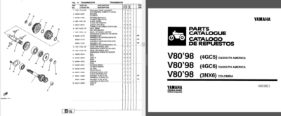 Yamaha Mate V50 and V80 (Yamaha Step-through) SERVICE ,Owner's