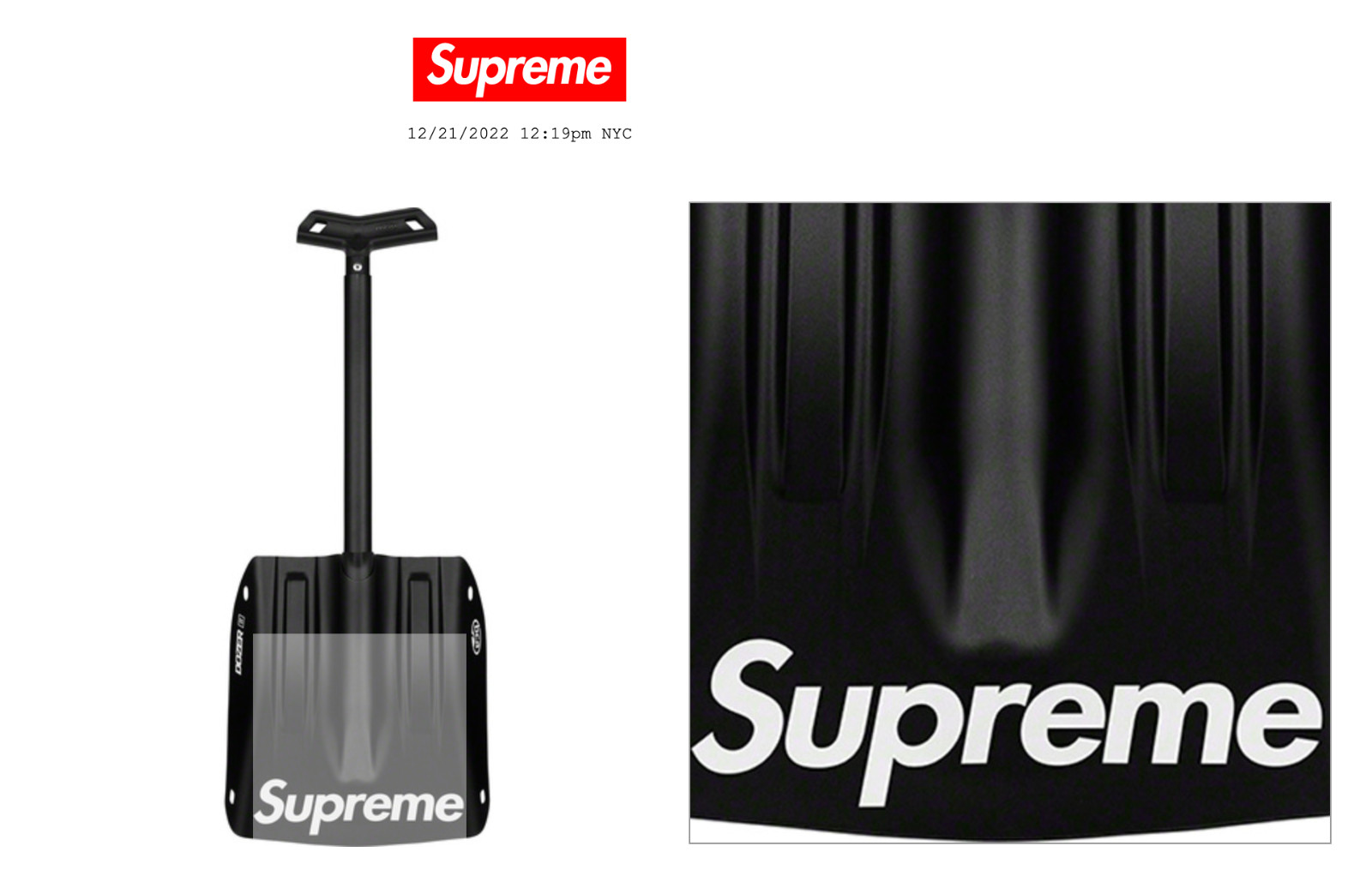 SUPREME Backcountry Access Snow Shovel Shovel Supreme Sog Axe