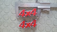 Coppia 2 Mostrine targhette sigle 4X4 Fascione laterale Panda dal 1986 al 2002