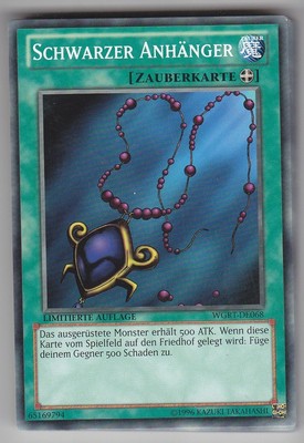 YU-GI-OH Schwarzer Anhänger Common WGRT-DE068
