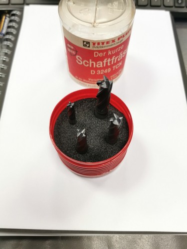 Titex Plus Schaftfräser Vierschneider SET 6-8-10-12mm NEU - Bild 2 von 6