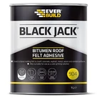 Everbuild Black Jack 904 Roof Felt Adhesive, Black, 1 Litre