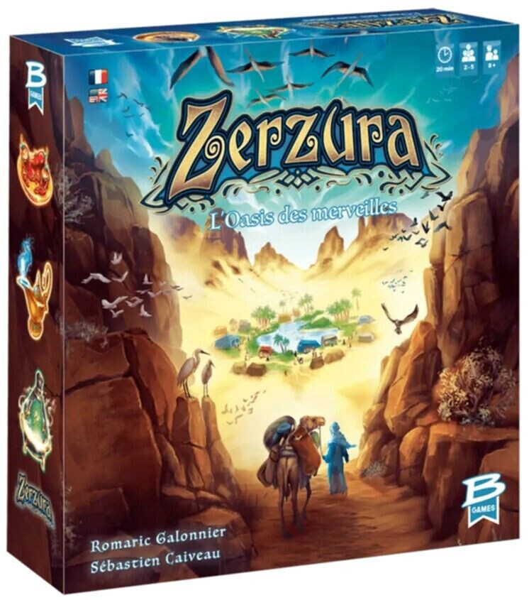Jeu de plateau Zerzura contre l'ennui des enfants avec une activité manuelle de 2 à 5 joueurs