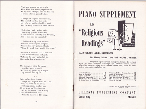 Religious Readings Gertrude Taylor Program Materials For All Occasions 1951 - Picture 4 of 6