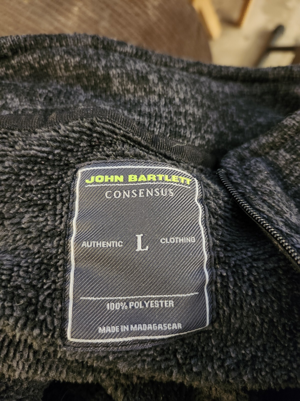 John Bartlett Consensus Gray Quarter Zip Sweater … - image 2