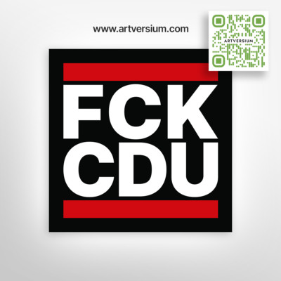 100x FCK CDU Aufkleber 5,2 cm GRN Ampel Brandmauer Merz Merkel Nein Danke! AFD
