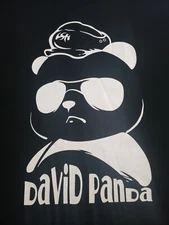 DAVID PANDA Black & White Men's Short Sleeves 100%Cotton XXL Tee /T-Shirt *NWOT 