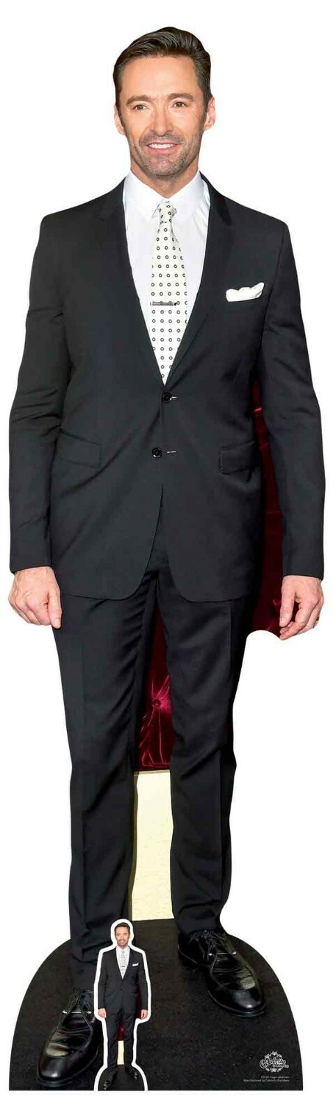 Hugh Jackman Polka Dot Tie Lifesize and Mini Cardboard Cutout / Standee