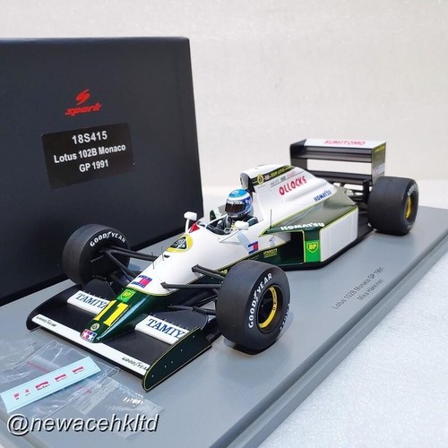 Lotus 102B No.11 Monaco GP 1991 Mika Hakkinen SPARK 1/18 #18S415