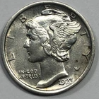 1923  Mercury Silver Dime - Uncirculated #19719