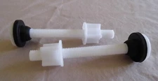 Toilet Seat Hinge Bolts, ABS Nylon, 3 in. X 3/8 In. Heavy Duty Bolts & Nuts