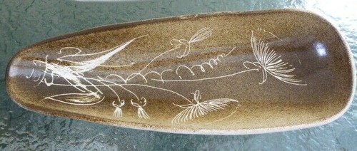 Two Vintage Rye Pottery Sweetcorn Corn on the Cob Dishes Bowls Raymond Everett - Picture 2 of 6