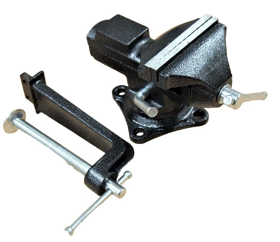 3-1/4'' Multi-function Bench Table Top Vise Vice Swivel Base with Anvil - Image 3 of 4